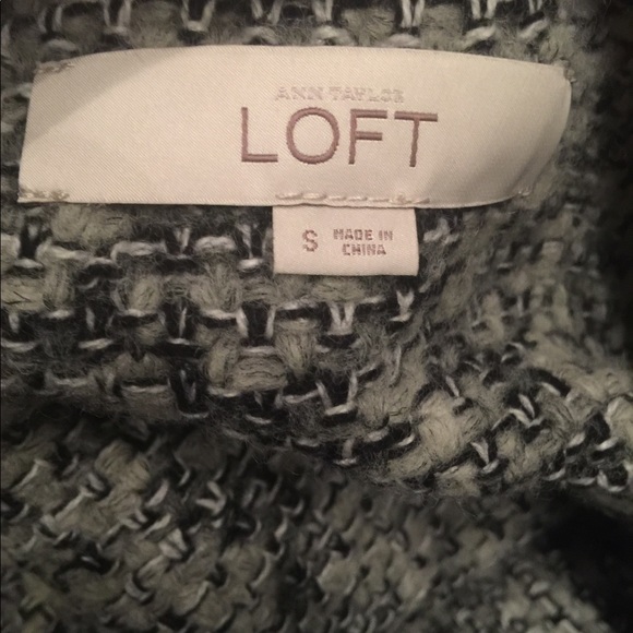 LOFT Small wool blend zippered cardigan w/ pockets - Picture 6 of 9